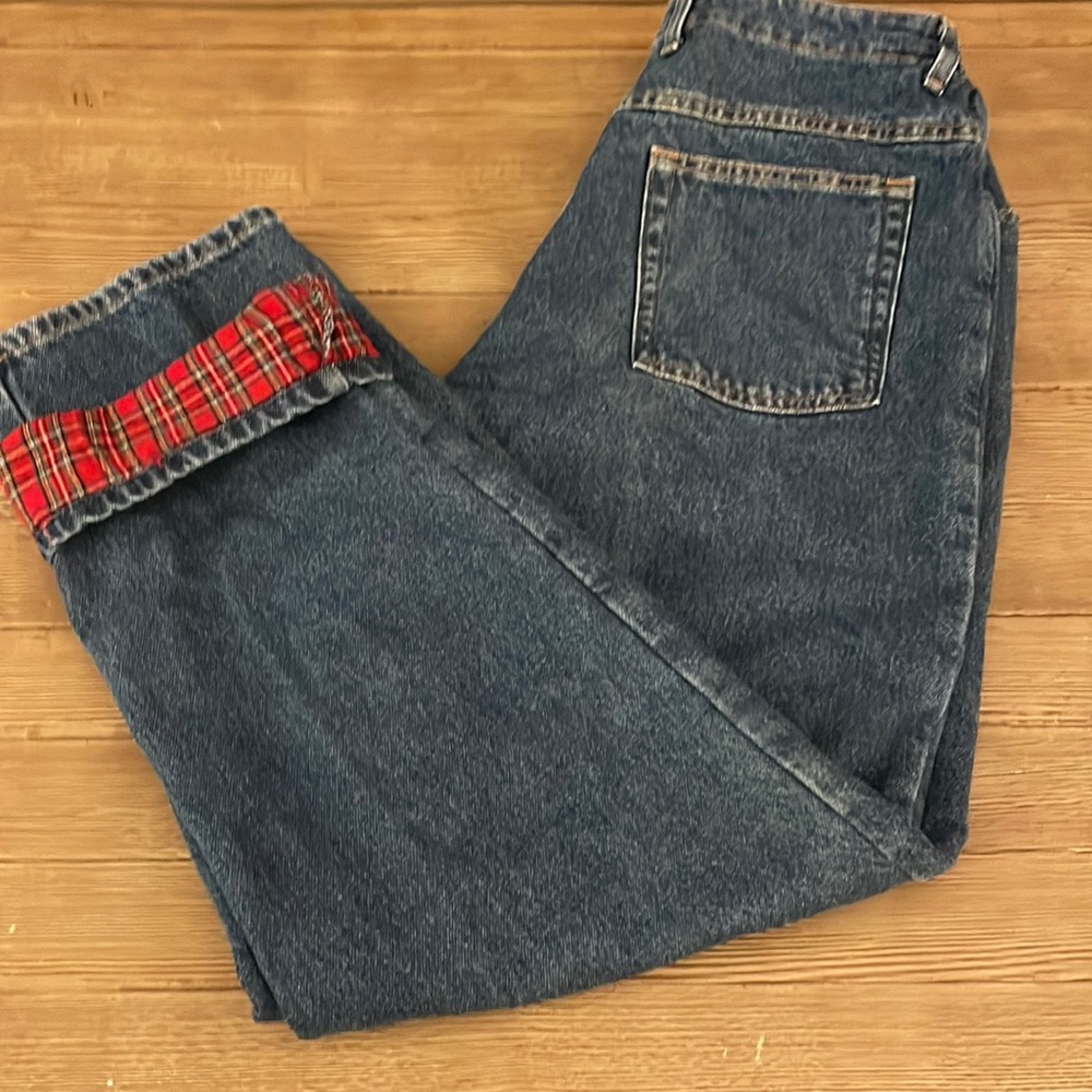 LL Bean Flannel lined Original fit jeans